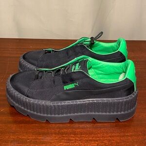 Puma Cleated Creeper Surf ‘Rihanna FENTY Black Green Women’s 9